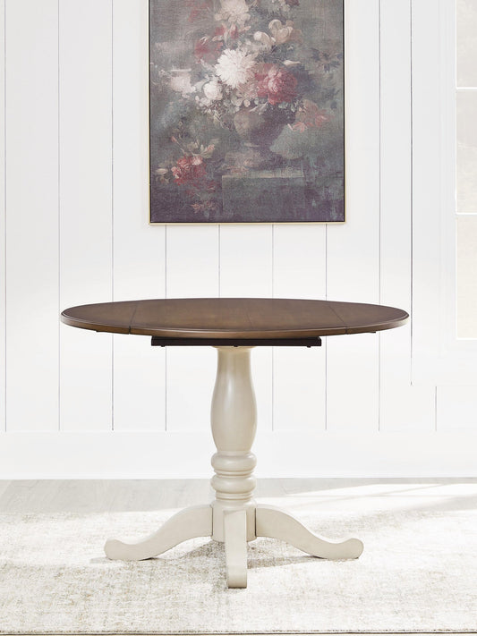 Wirloni Round DRM Drop Leaf Table