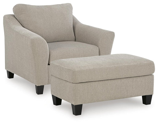 Willarae Chair and Ottoman