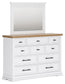Ashbryn California King Panel Storage Bed, Dresser, Mirror, Chest and Nightstand