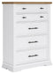 Ashbryn California King Panel Storage Bed, Dresser, Mirror, Chest and Nightstand