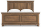 Feddinger California King Panel Bed with Mirrored Dresser