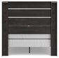 Hollivern Full Panel Bed with Mirrored Dresser
