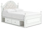 Kozlani Full Upholstered Panel Storage Bed