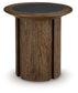 Dontayne Round End Table