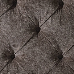 Bruchandi California King Upholstered Panel Bed with Mirrored Dresser and Nightstand