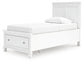 Fortman Twin Panel Storage Bed, Dresser and Mirror