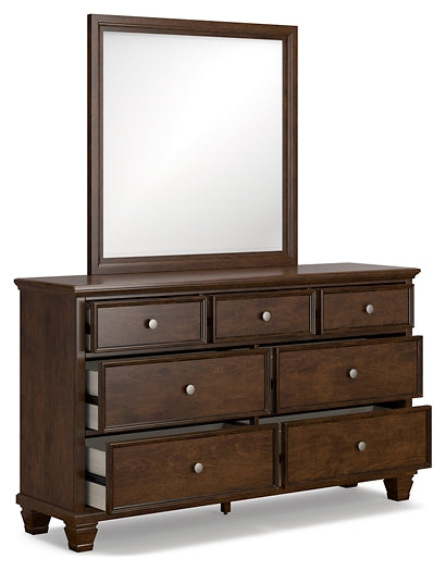Danabrin King Panel Storage Bed, Dresser, Mirror and Nightstand