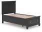 Lanolee Twin Panel Storage Bed, Dresser and Mirror