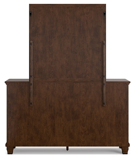 Danabrin King Panel Storage Bed, Dresser and Mirror
