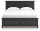 Lanolee King Panel Storage Bed, Dresser, Mirror and Nightstand