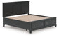 Lanolee King Panel Storage Bed, Dresser, Mirror and Nightstand