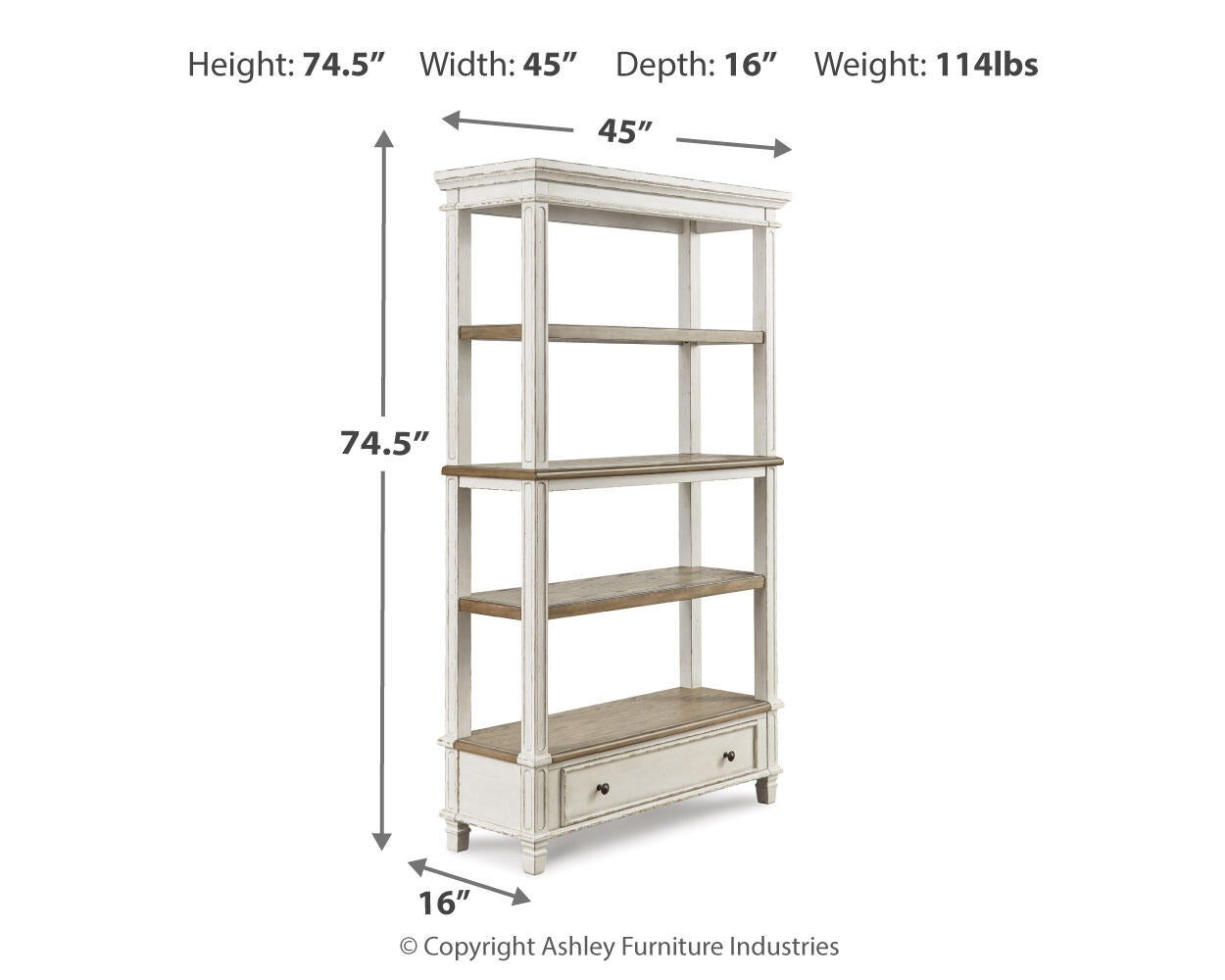 Realyn Home Office Desk and Storage