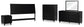 Danziar King Panel Headboard, Dresser, Mirror, Chest and Nightstand