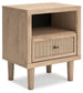 Cielden Full Panel Bed with Mirrored Dresser, Chest and Nightstand