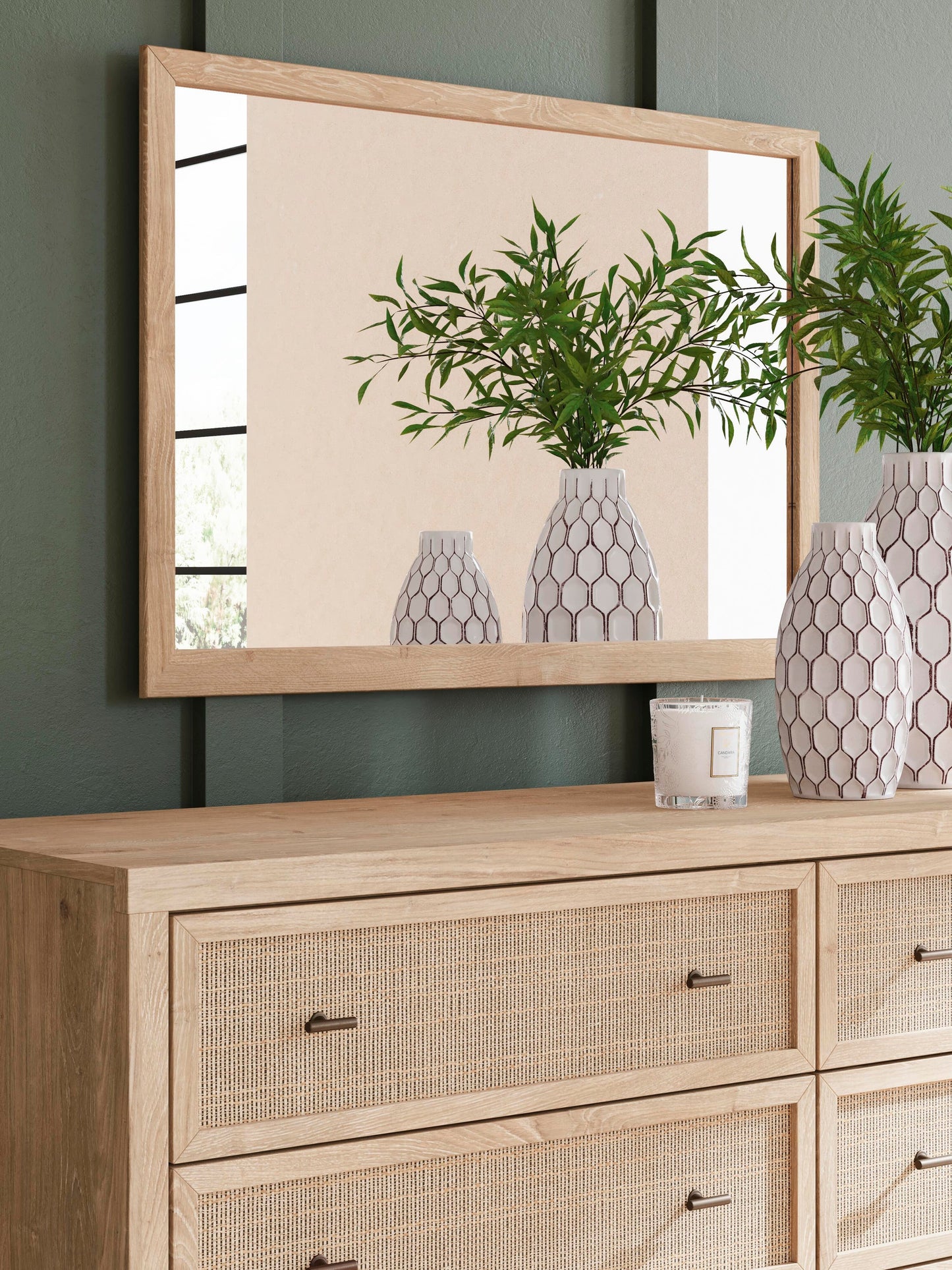 Cielden Queen Panel Headboard, Dresser, Mirror and Nightstand