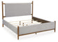 Lyncott California King Upholstered Bed, Dresser, Mirror, Chest and Nightstand