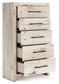 Lawroy King Panel Bed, Dresser, Mirror, Chest and Nightstand