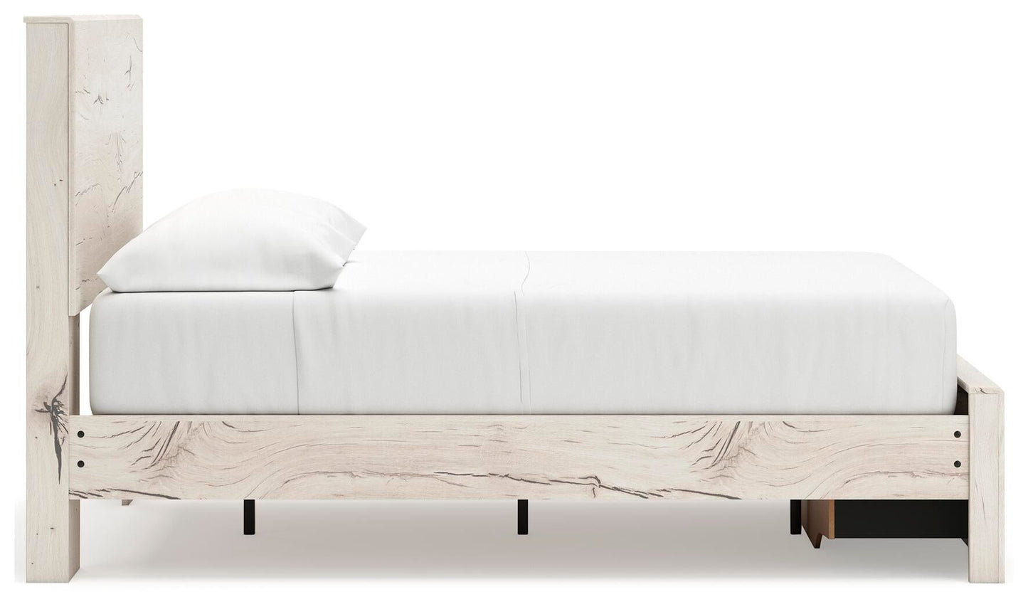Lawroy Full Panel Storage Bed, Dresser and Mirror