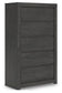 Fraluna King Panel Bed, Dresser, Mirror, Chest and Nightstand