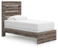 Graystorm Twin Panel Bed, Dresser, Mirror, Chest and Nightstand