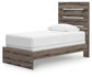 Graystorm Twin Panel Bed, Dresser, Mirror, Chest and Nightstand