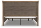 Feddinger California King Storage Sleigh Bed with Mirrored Dresser