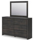 Delmorta Twin Panel Storage Bed, Dresser, Mirror, Chest and Nightstand