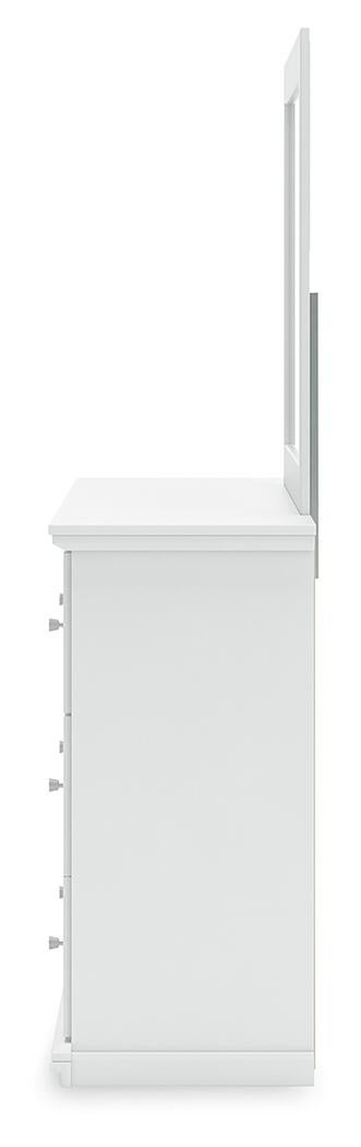 Bostwick Shoals Twin Panel Bed, Dresser and Mirror