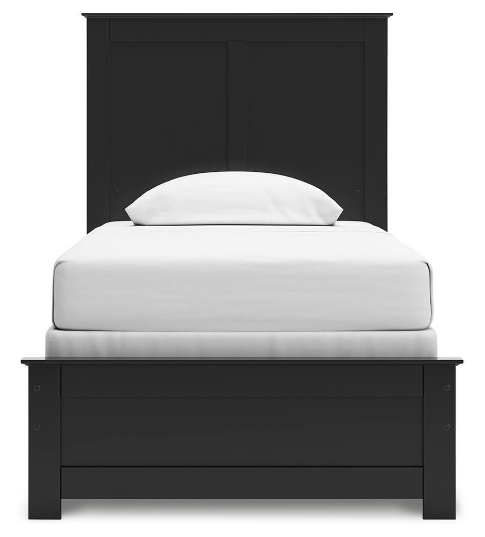Maribel Twin Panel Bed, Dresser, Mirror, Chest and Nightstand