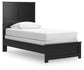 Maribel Twin Panel Bed, Dresser and Mirror