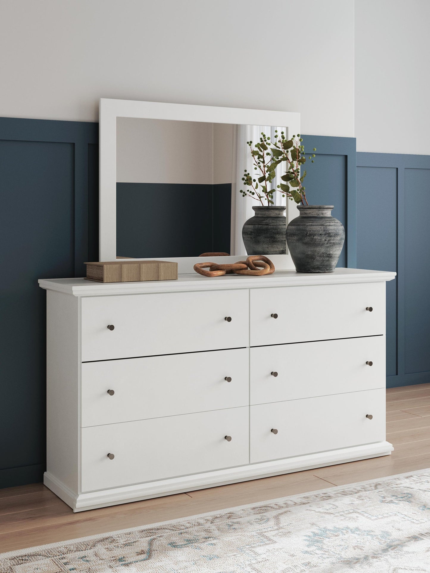 Bostwick Shoals Twin Panel Bed, Dresser, Mirror, Chest and Nightstand