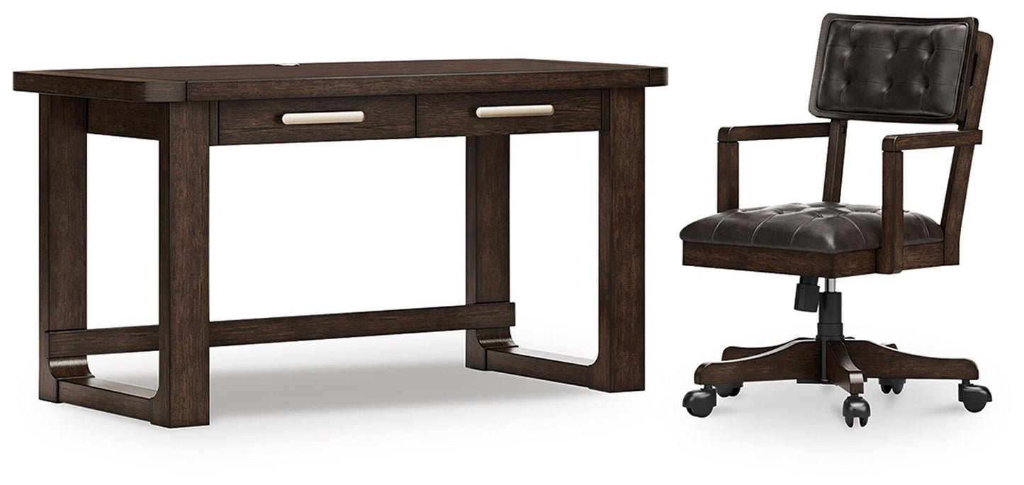 Breckington Home Office Desk with Chair