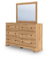 Galletyn Full Panel Bed with Mirrored Dresser