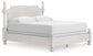 Rowlenstown California King Poster Bed, Dresser, Mirror and Nightstand