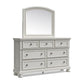 Robbinsdale California King Sleigh Bed with Storage with Mirrored Dresser