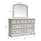 Robbinsdale California King Sleigh Bed with Storage with Mirrored Dresser