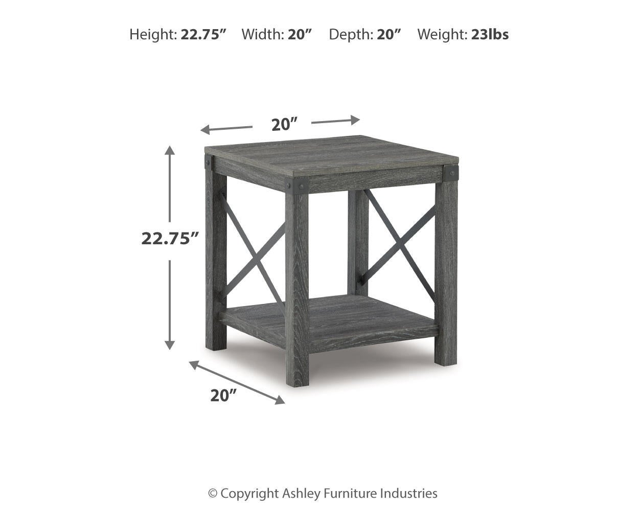 Freedan Square End Table